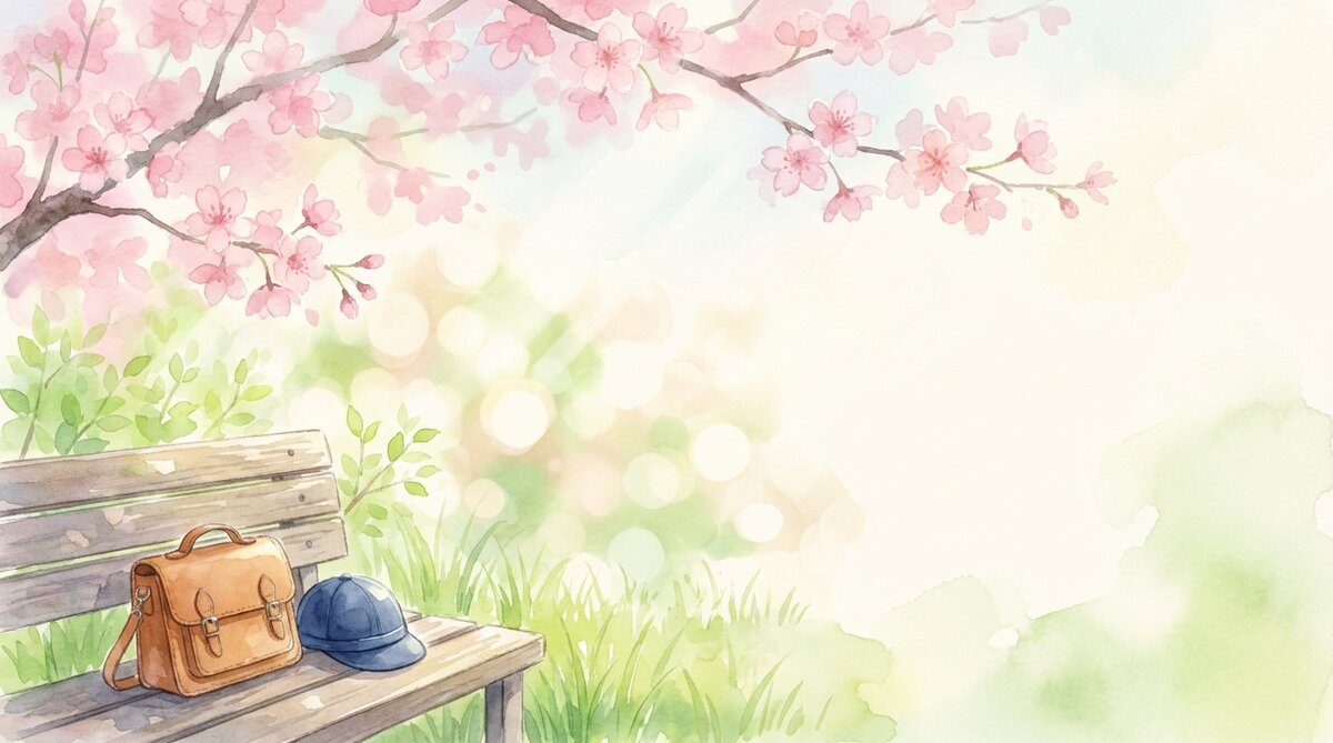 入学・進級おめでとう表彰状の作り方 - 桜とランドセルの水彩イラスト