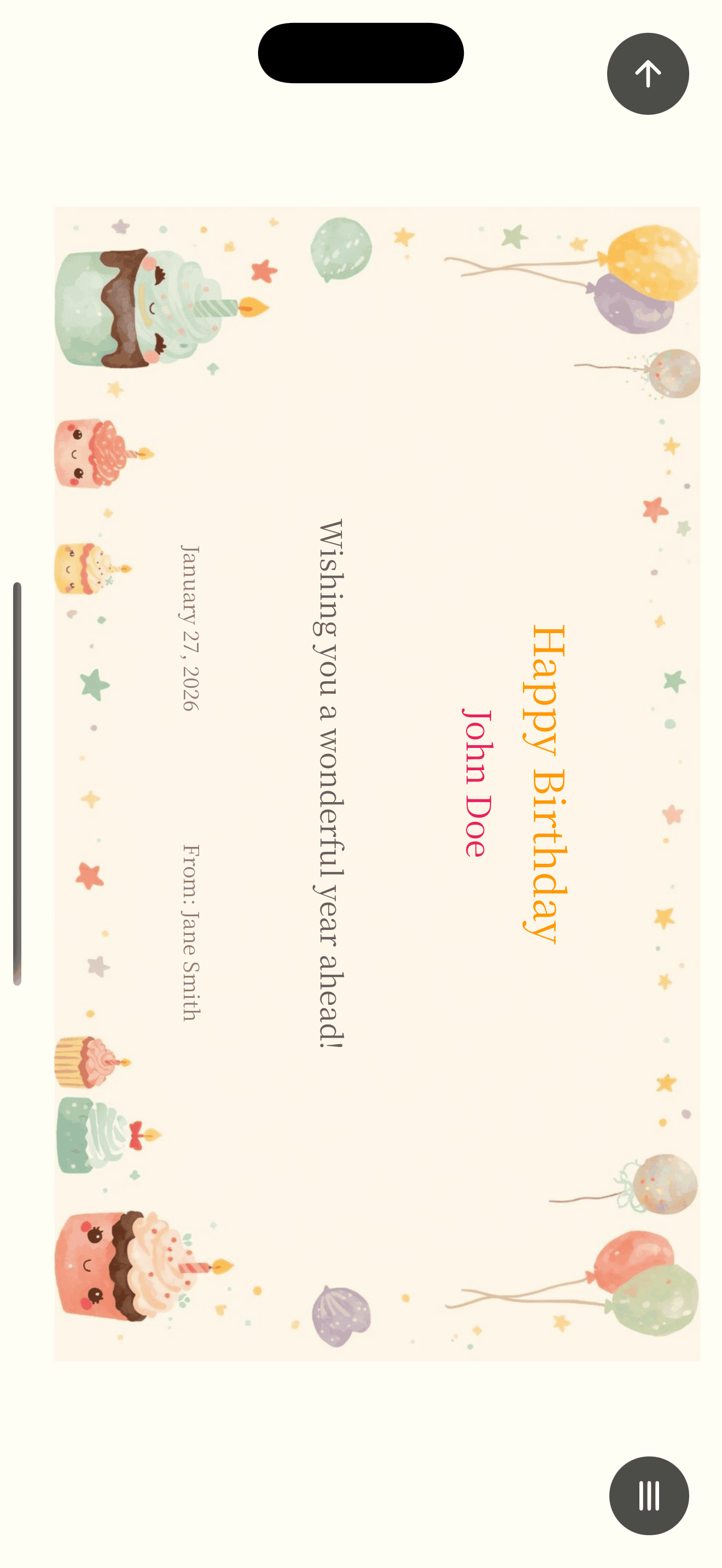 Birthday template certificate design for children