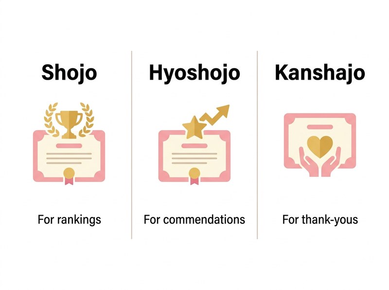 Three certificate types - Award / Commendation / Thanks
